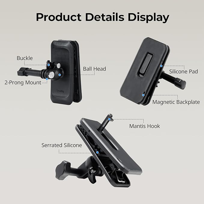 SMALLRIG Magnetic Backpack Strap Clip Mount - Image 6