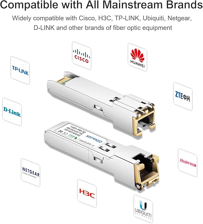 10GBase-T Module, SFP to RJ45, 10G Copper SFP+ Transceiver, 10Gbe Optical - Image 5