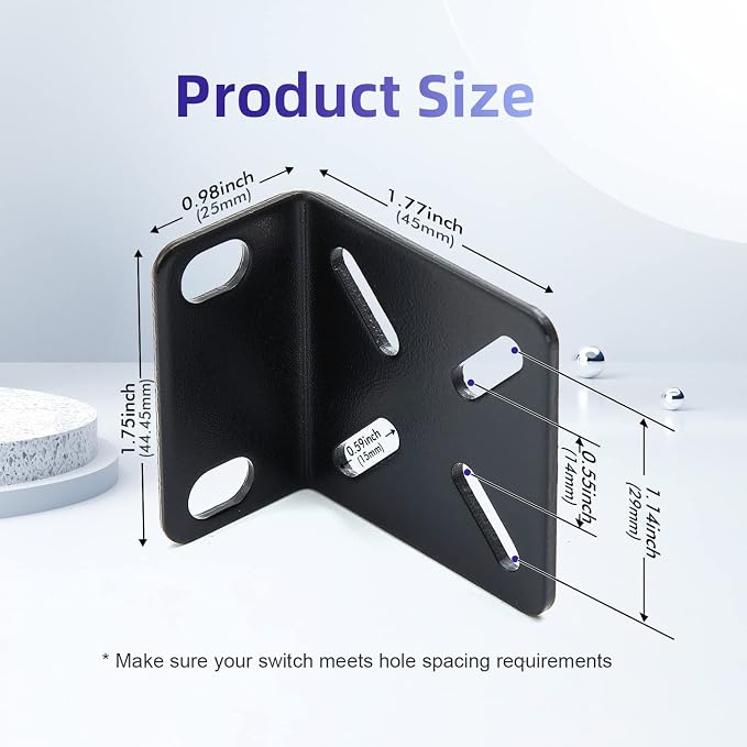 Rack Mount Kit for 17.3 inch Switches, Adjustable Rack Ears for Buffalo Tech - Image 2