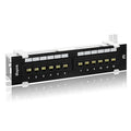 Rapink Patch Panel 12 Port Cat6 10G Support, Network Patch Panel UTP 10-Inch by Rapink