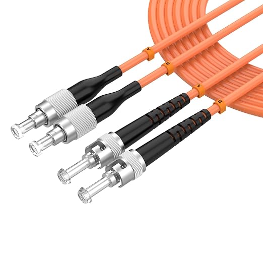 OM1 Fiber Patch Cable, FC/UPC to ST/UPC, 75M/246FT Multimode Duplex 62.5/125µm by lidkew