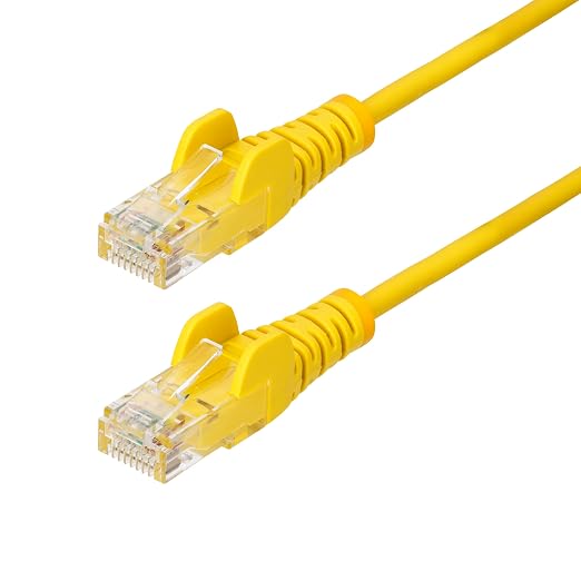 StarTech.com 6ft Yellow Slim CAT6 Ethernet Cable, Snagless RJ45, 28AWG Pure by StarTech