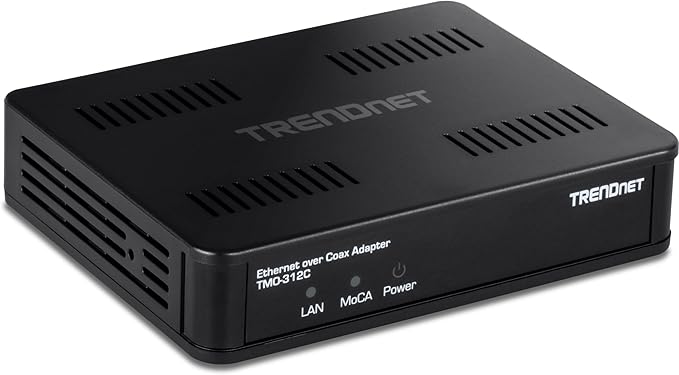 TRENDnet Ethernet Over Coax MoCA 2.5 Adapter, Backward Compatible by TRENDnet