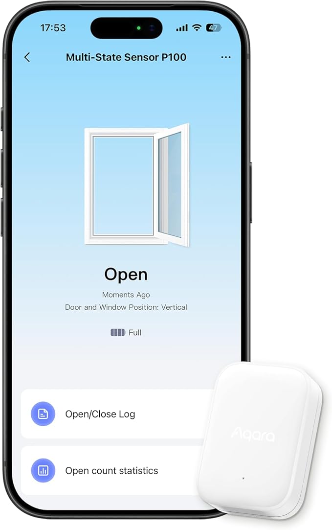 Aqara Multi-State Sensor P100, Thread/Zigbee Door and Window & Vibration Sensor by Aqara