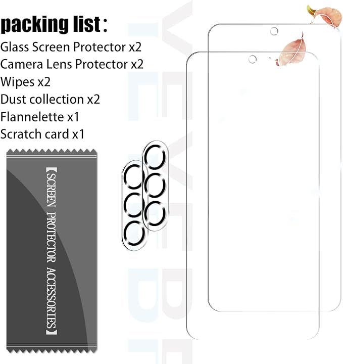 Screen Protector for Samsung Galaxy S25 FE, Tempered Glass & Camera Lens - Image 6