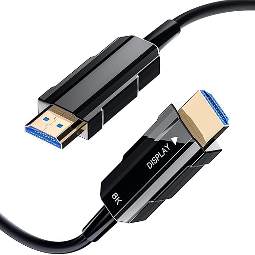 8K HDMI 2.1 Cable 30ft/9m, Long Fiber Optic HDMI Cable, Ultra High Speed Thin by RUBMUD