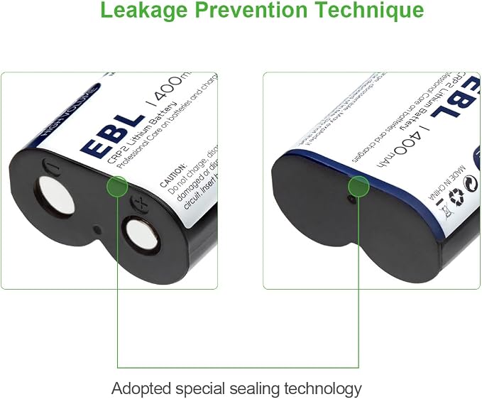 EBL CR-P2 Lithium Photo Battery 6V 1400mAh | Compatible - Image 3