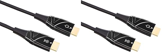 Amazon Basics HDMI Fiber Optic Cable, 18Gbps High-Speed, 48-Bit Color, Slim and by AmazonBasics