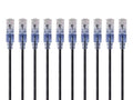 Monoprice - 133257 SlimRun Cat6A Ethernet Patch Cable - Snagless RJ45 UTP Pure by Monoprice