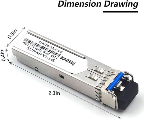 10 Pack 1.25G SFP Network Transceiver Module, 1000Base-LX Single Mode, 1310nm - Image 2