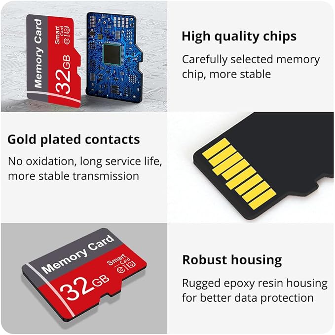 2 Pack Memory Card 32GB with Adapter, High Speed TF Card, UHS-I C10 A1 Memory - Image 7