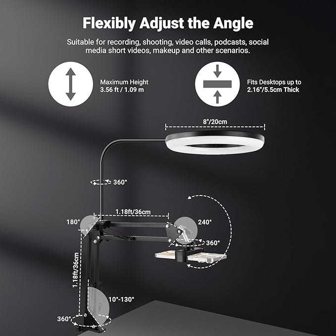 NEEWER Entry Level Version N41 8" LED Ring Light - Image 4