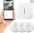 WiFi Water Leak Detectors for Home 3 Pack, Wireless Smart Water Leak Sensor by RUIKORING