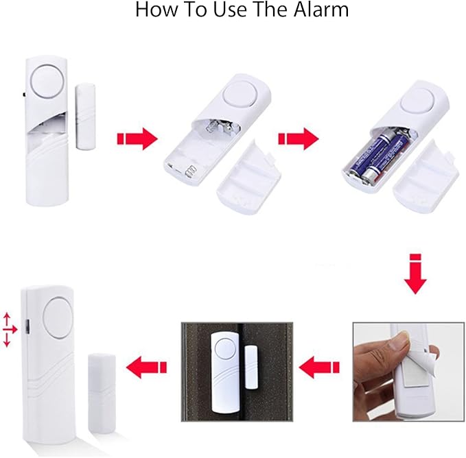 Door Window Alarm, 90DB Door Alarms - Image 7
