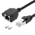 MECCANIXITY Cat6 Ethernet Extension Cable, 4.9Ft RJ45 Male to Female Screw by MECCANIXITY
