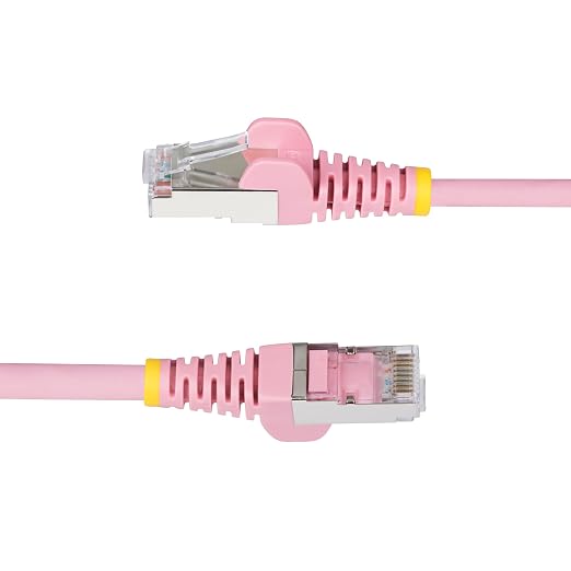 StarTech.com 25ft Pink CAT6a Ethernet Cable, Snagless RJ45, 100W PoE++ - Image 3