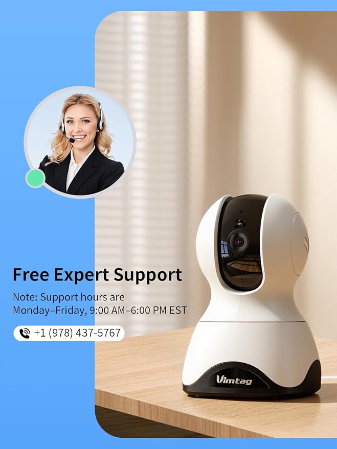 VIMTAG 2.5K 4MP Pan/Tilt Pet Camera Indoor - Image 11