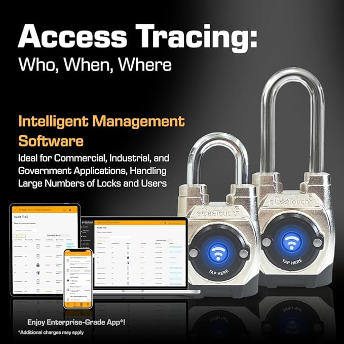5th GEN Outdoor Smart Padlock – Keyless Bluetooth & NFC Lock, Weatherproof - Image 3