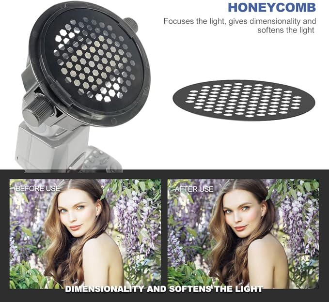 Photography Lighting Flash Diffuser Set, LENSGO Professional Flash Kit Flash - Image 7