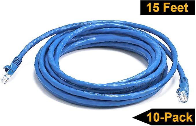 iMBAPrice 15' Cat5e Network Ethernet Patch Cable, 10 Pack - Image 6