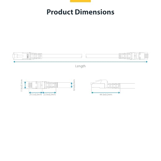 StarTech.com 10ft Blue CAT8 Ethernet Cable, Snagless RJ45, 100W PoE++, 26AWG - Image 6