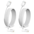 Flexible Cat 6A Ethernet Cable 270° Up Angled 15 Feet 2Pack, 10Gbps High-Speed by DUTEVOLNS