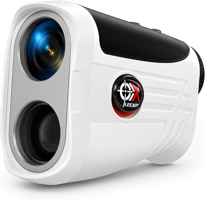 Golf Rangefinder with Slope Switch, Rechargeable Range Finder with Flag Lock by Leexox