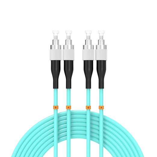 FC/UPC-FC/UPC Fiber Patch Cable OM3 6Meter/20ft 10GB Multimode Jumper Duplex by Buacoz