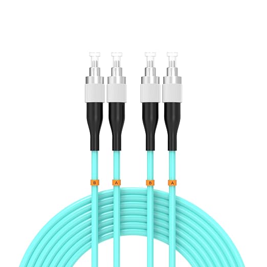 FC/UPC-FC/UPC Fiber Patch Cable OM3 25Meter/82ft 10GB Multimode Jumper Duplex by Buacoz