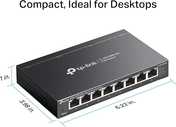 TP-Link TL-SG108S-M2 | 8-Port Multi-Gigabit 2.5G Ethernet Switch | Unmanaged - Image 4