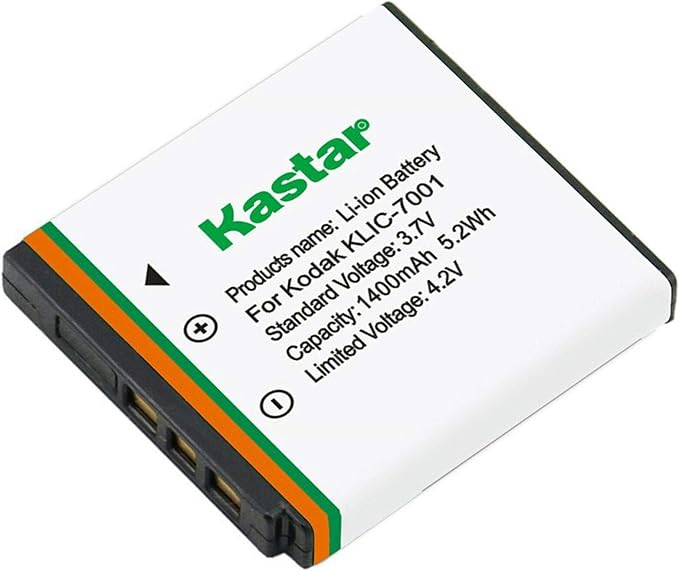 Kastar 1-Pack K7001 Battery and AC Wall Charger Replacement - Image 2