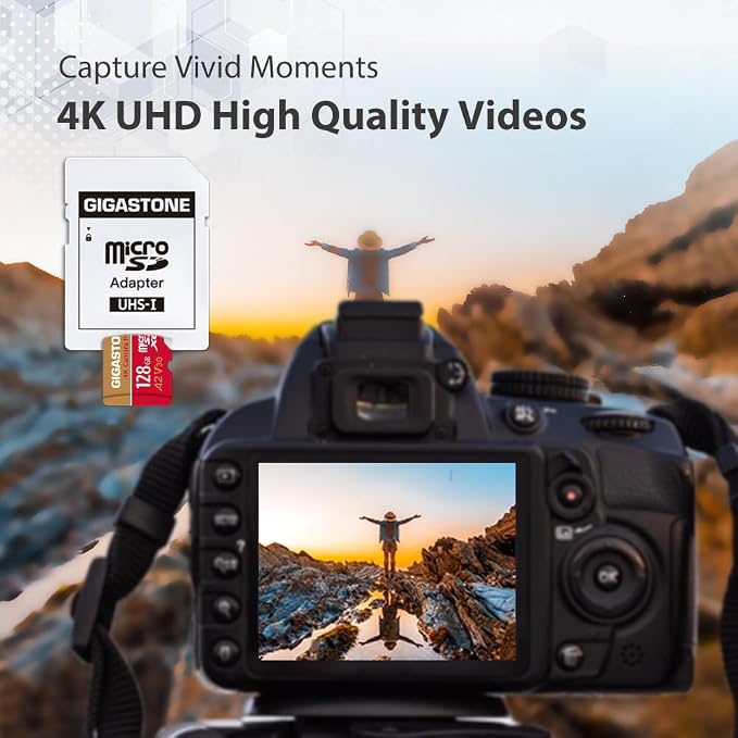 【5-Years Data Recovery】GIGASTONE Memory Card 128GB 2 Pack 4K Pro Camera - Image 4