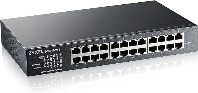 Zyxel 24 Port Ethernet Switch | Smart Managed Gigabit Network Switch | 24x GbE by ZYXELNETWORKS