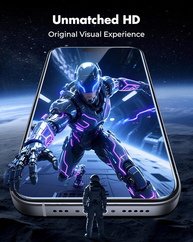 UNBREAKcable iPhone 15 Pro Max Screen Protector 3-Pack, Upgraded Dual-Tempered - Image 4