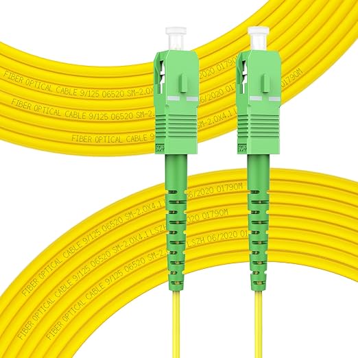 FLYPROFiber- 30m/98ft SC/APC to SC/APC Fiber Optic Internet Cable, Single Mode by FLYPROFiber