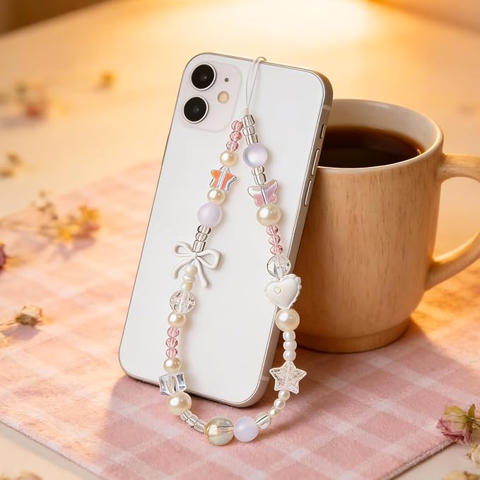 Beaded Camera Wrist Strap Cute Digital Camera Charm Lanyard, Phone Wristlet - Image 5
