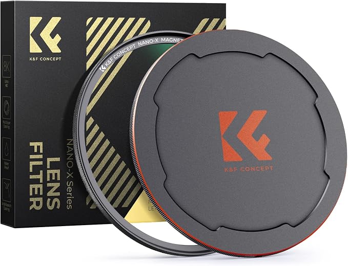 K&F CONCEPT 49mm Magnetic MC UV Lens Protection Filter + Lens Filter Cap by KFCONCEPT