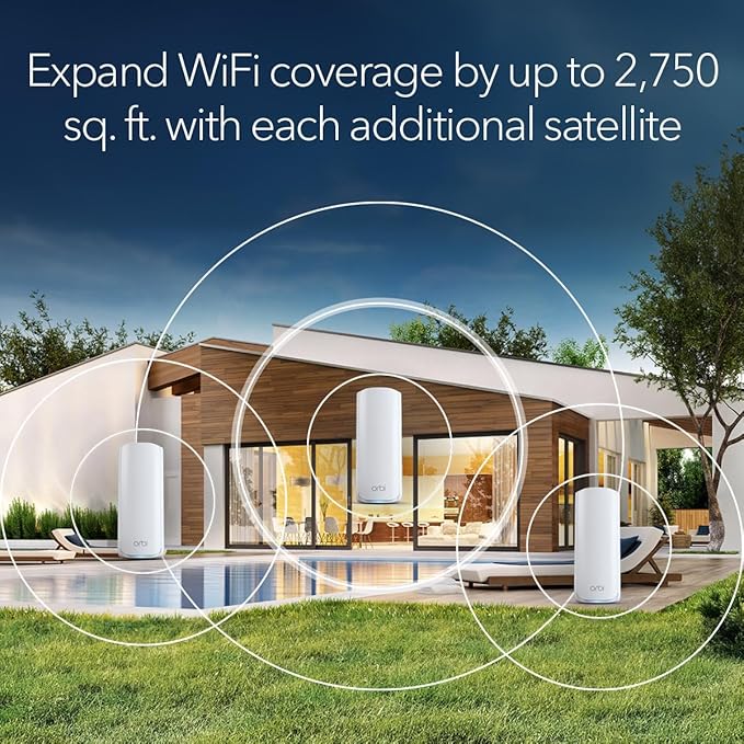 NETGEAR Orbi 770 Series Tri-Band WiFi 7 Mesh Add-on Satellite – Works - Image 3