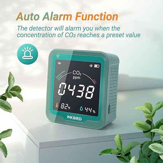 INKBIRD WiFi Air Quality Monitor Indoor Battery Powered | Smart NDIR Sensor and - Image 7