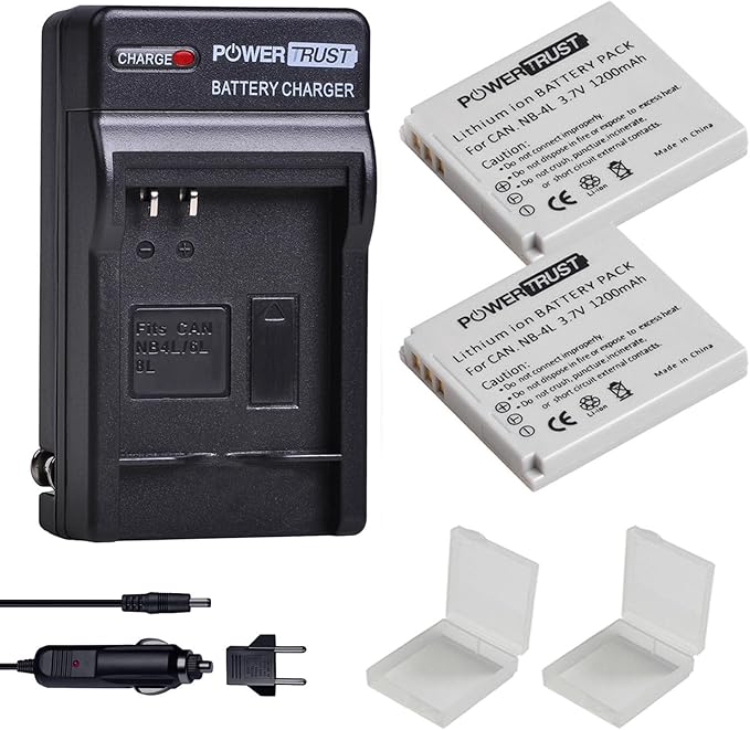 2Pcs NB-4L NB4L Battery + Fast Charger by Unknown