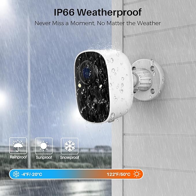 MaxiViz Security Cameras Wireless Outdoor, Battery Powered Cameras - Image 5