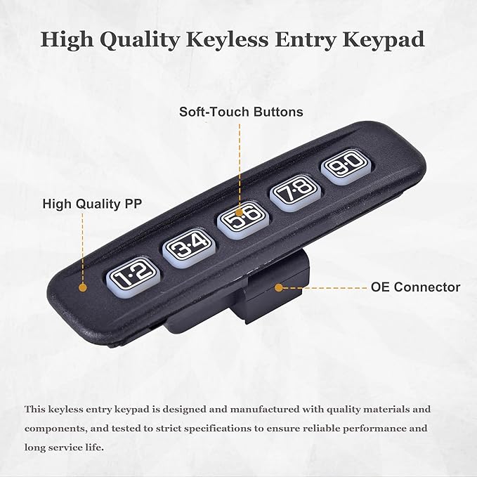 Keyless Entry Keypad Driver Side Keyless Lock Pad Compatible - Image 4
