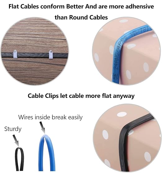 Jadaol Cat 8 Ethernet Cable 6 ft, 40Gbps 2000MHz Flat RJ45 S/FTP LAN Patch Cable - Image 4