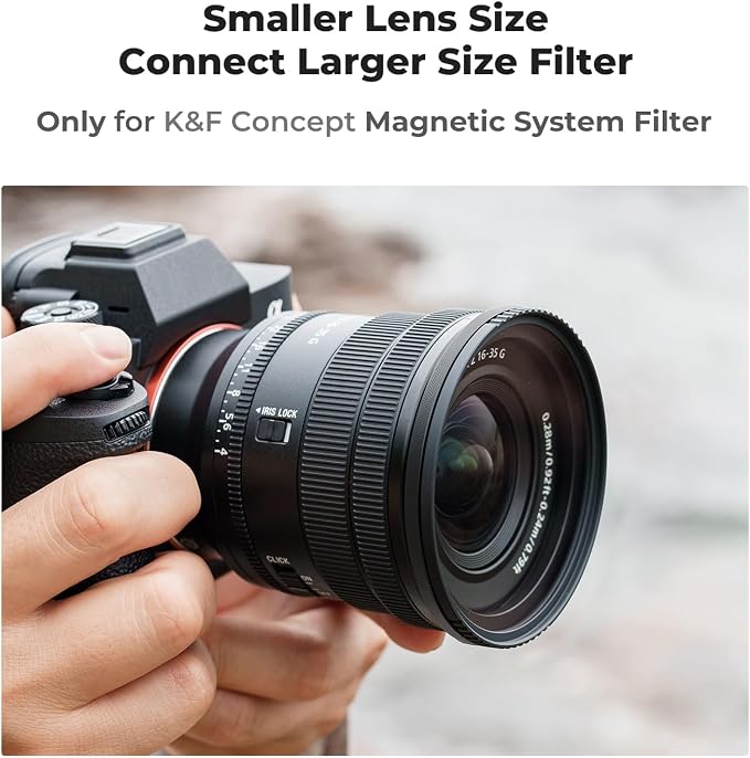K&F CONCEPT 52-77mm Magnetic Filter Adapter Ring, - Image 2
