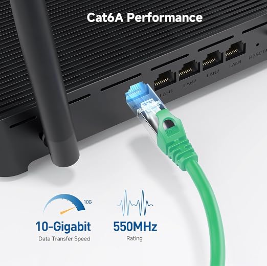 Cable Matters 10Gbps Snagless Shielded Cat 6A Ethernet Cable - 75ft - Image 4