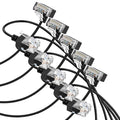Cat6A Ethernet Cable 90 Degree Up Angled 6.6FT 5 Pack, Flexible Slim & Ultra by Thzzhnno