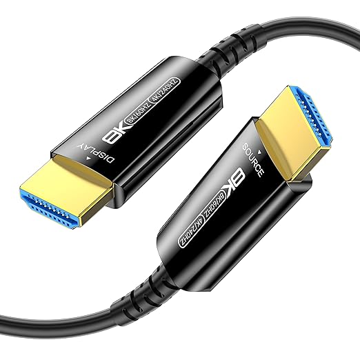 8K HDMI 2.1 Cable 15Ft, Thin Fiber Optic HDMI Cable, 48Gbps 8K@60Hz 4K@240Hz by DGHUMEN