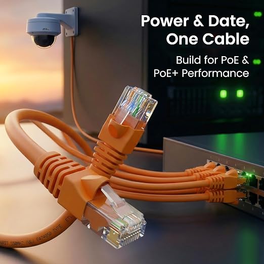 GEARit Cat 6 Ethernet Patch Cables 3 ft Orange, High Speed 24AWG 10Gbps RJ45 - Image 7