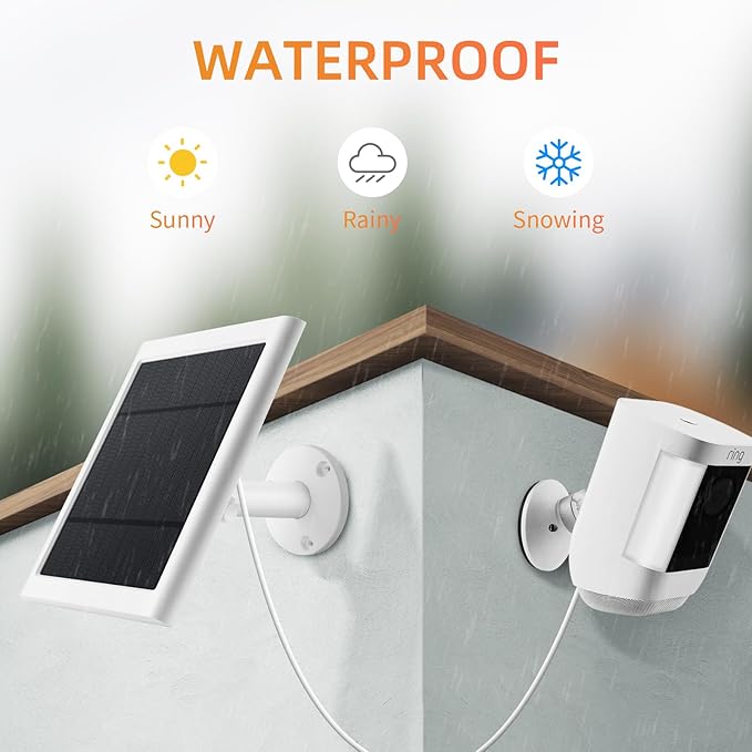 Solar Panel for Ring Camera, 4W Solar Charger Compatible - Image 4