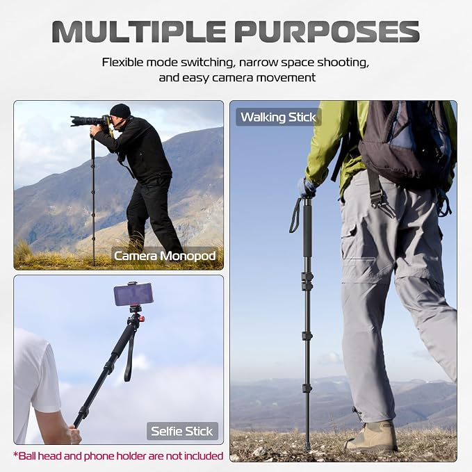ULANZI TB12 61-Inch Camera Monopod - Image 3
